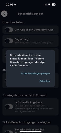 Lassen Sie Benachrichtigungen zu